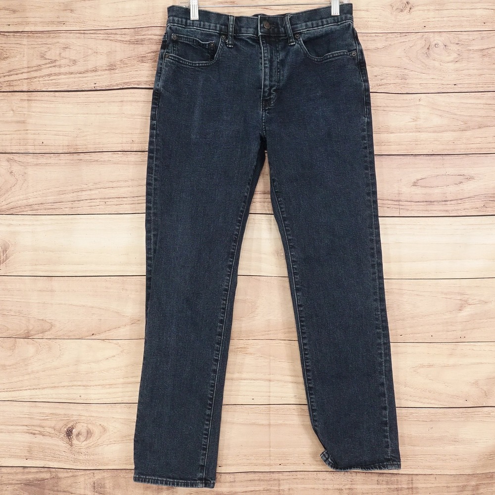 J.Crew Straight Jeans Mens 30x30 Dark Wash Good Flex Denim Pants